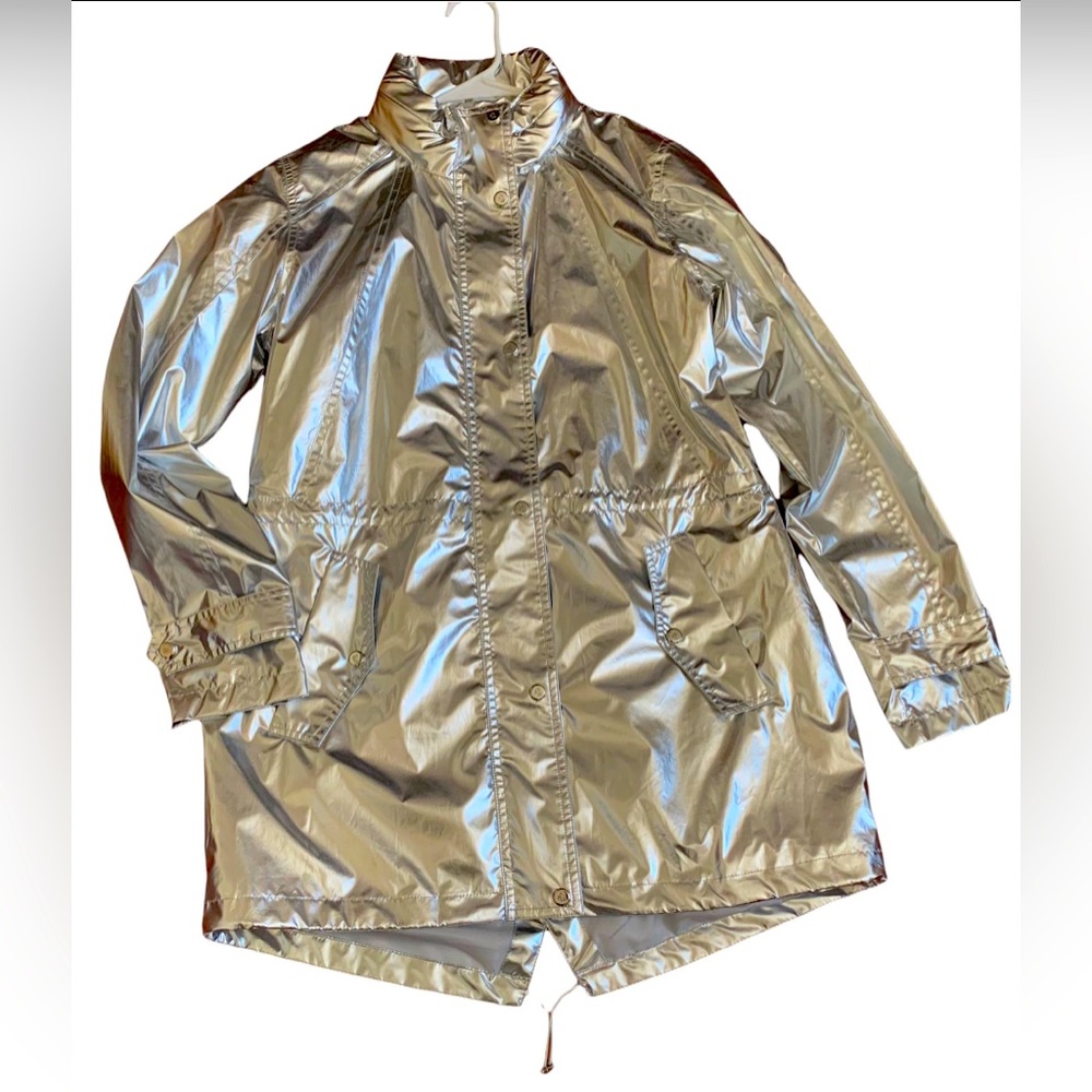 Lauren Ralph Lauren Silver Raincoat Jacket